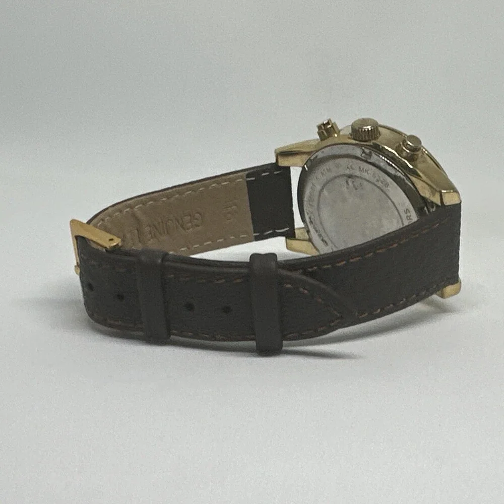 Michael Kors Ritz MK6328 Women's Brown Leather Analog Dial Quartz Watch HME649